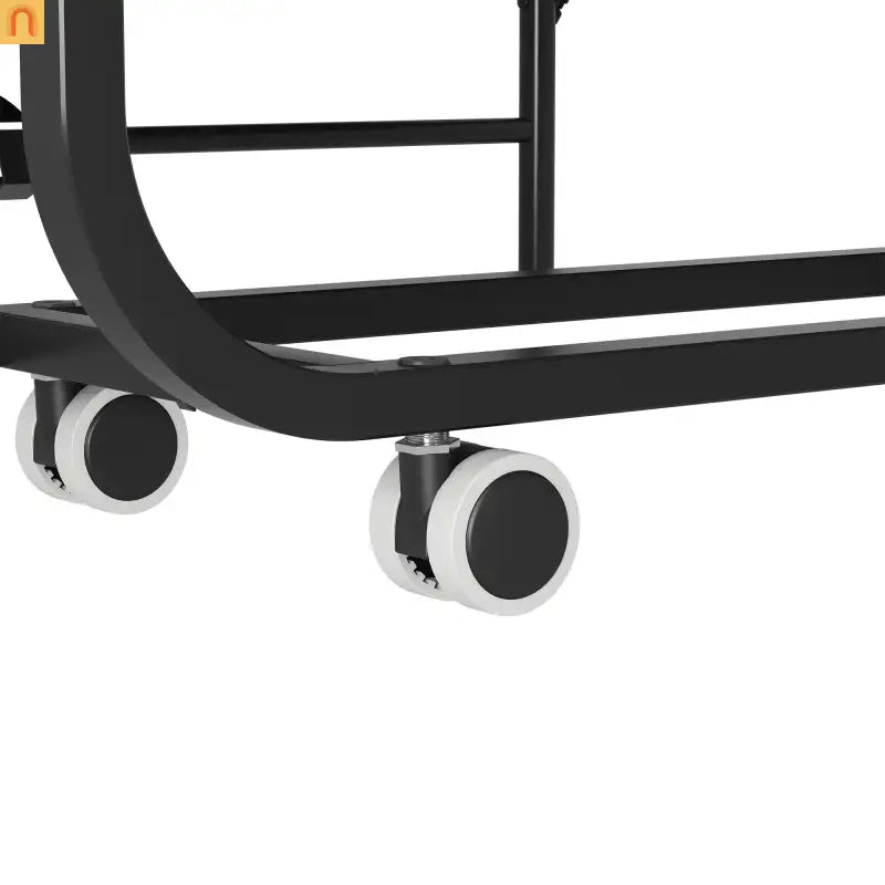 Bed Frame Rollaway Folding Metal Black Twin Memory Foam 74.8in
