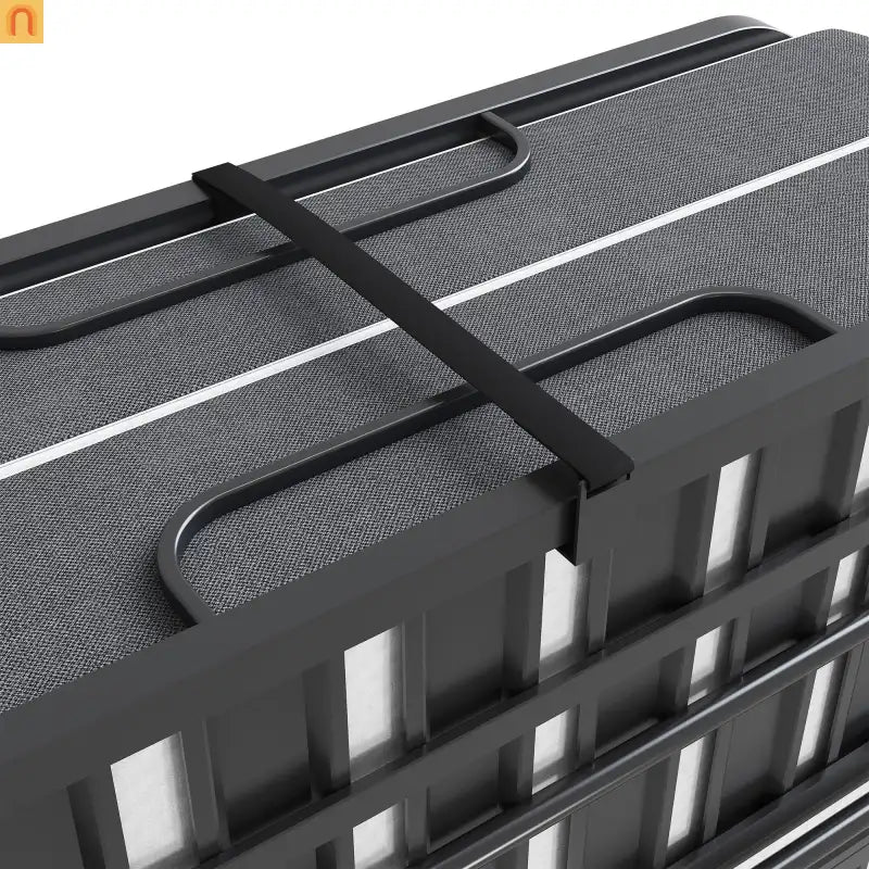 Bed Frame Rollaway Folding Metal Black Twin Memory Foam 74.8in