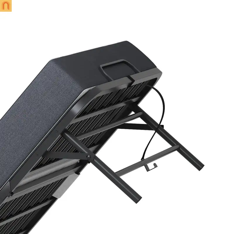 Bed Frame Rollaway Folding Metal Black Twin Memory Foam 74.8in
