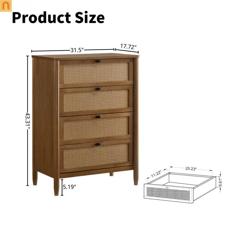 Bedroom Set Queen Walnut Corduroy Headboard Dresser Nightstand 5pc