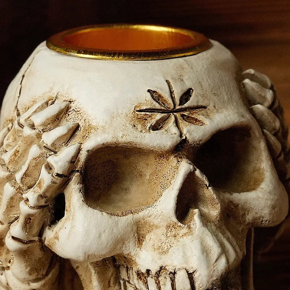 DecorBites™ Bone Skeleton Candlestick Holder Halloween Home Decoration
