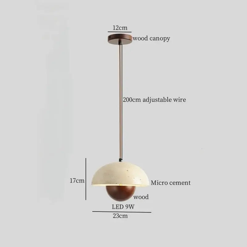 DecorBites™ Columnar Micro Cement LED Hanging Lamps | Home Decor Pendant Light