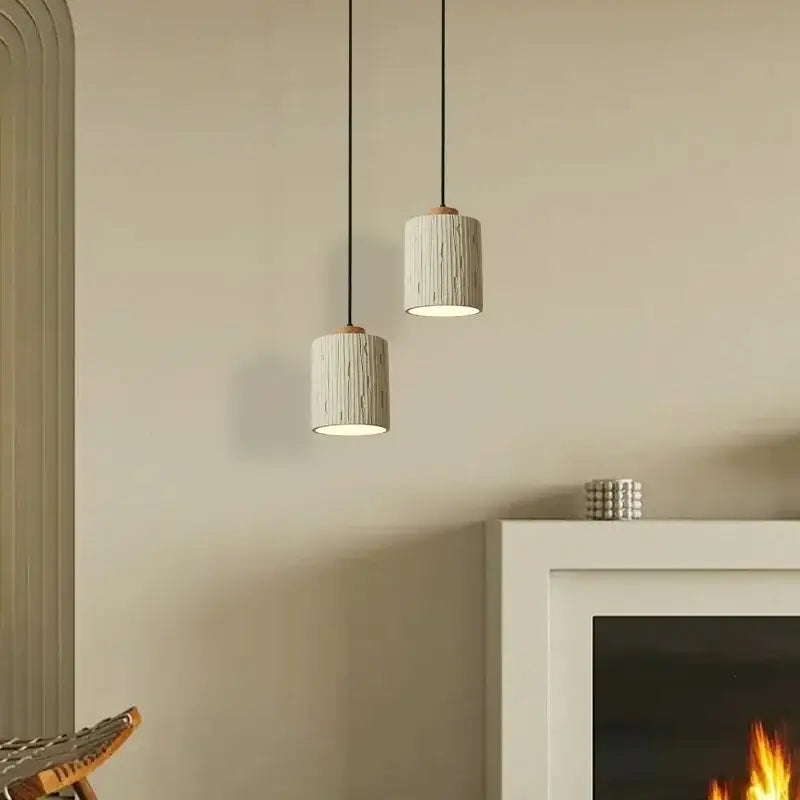 DecorBites™ Columnar Micro Cement LED Hanging Lamps | Home Decor Pendant Light