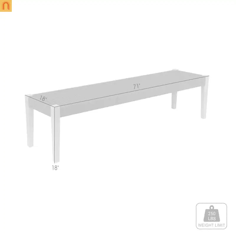 Outdoor Bench Eucalyptus Wood Charcoal Rope 71in Modern