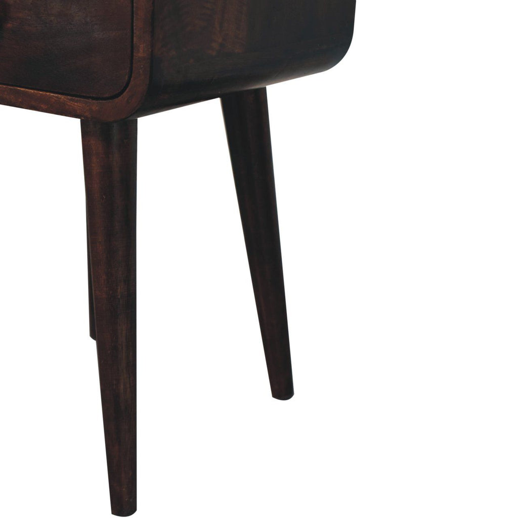 Mini Curve Open Bedside Nightstand