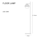 DecorBites™ Black Metal Arm Glass Ball Designer Wall Lamp Luxury Fixture