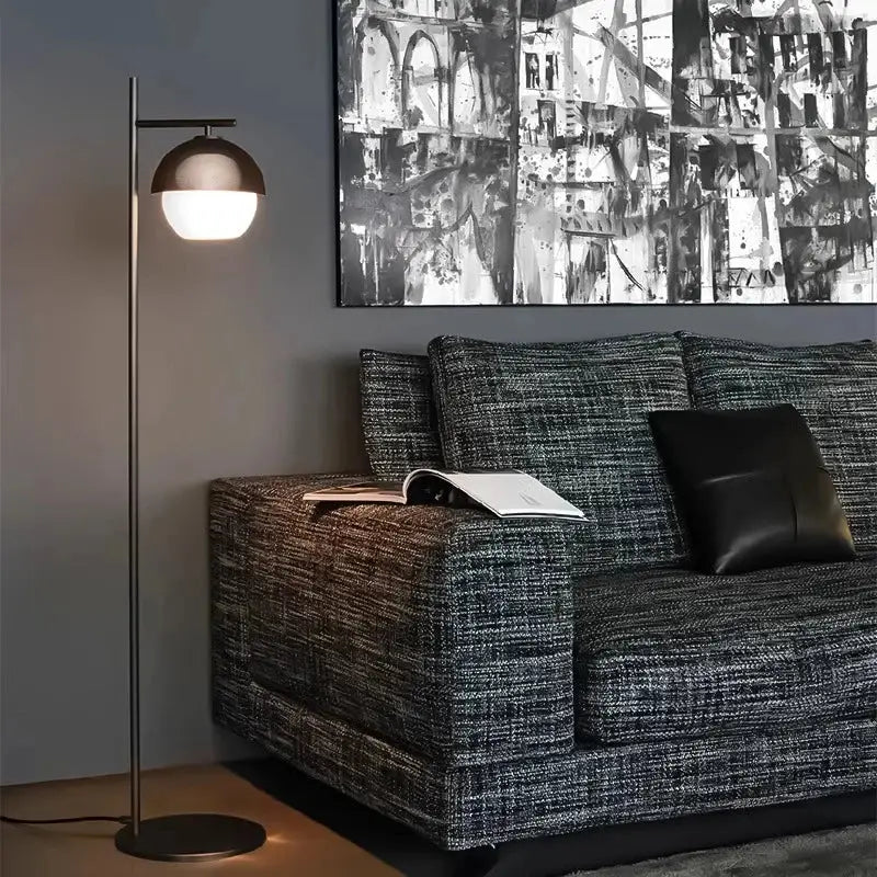 DecorBites™ Black Metal Arm Glass Ball Designer Wall Lamp Luxury Fixture