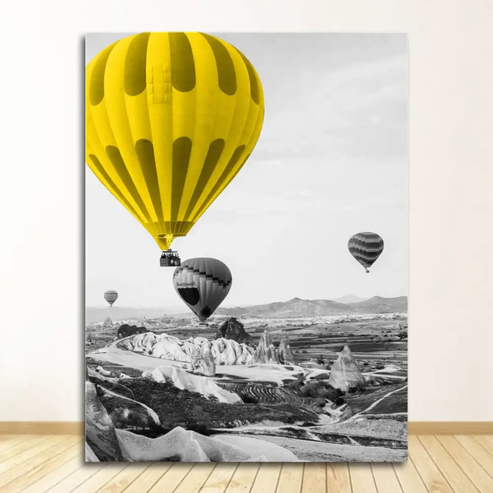 Eiffel tower black & white landscape canvas set living room wall art