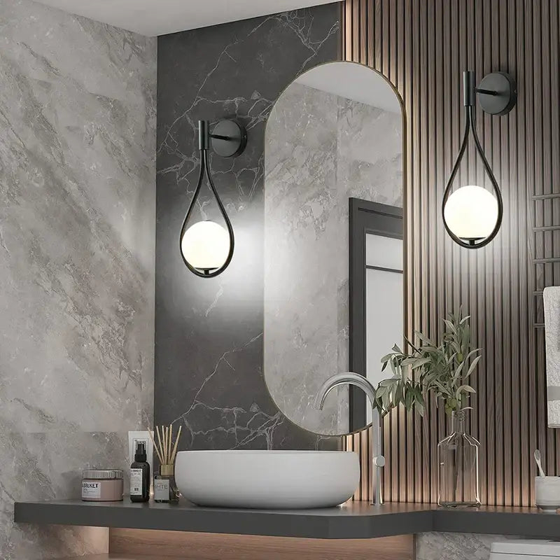 Black Battery Wall Sconces Remote