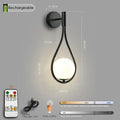 Black Battery Wall Sconces Remote