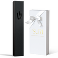 Sleek Stainless Steel Mezuzah with Fine Grooved Design - Sweetheart Series