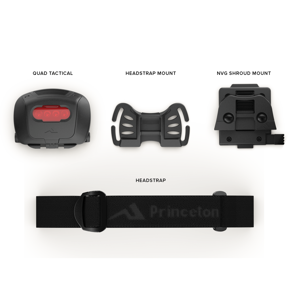 Princeton Tec Quad Tactical MPLS | 78 Lumens Headlamp | Made in USA