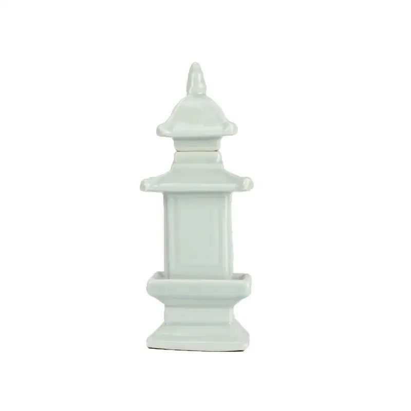 DecorBites™ Blue and White Porcelain Layered Tower Vases