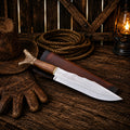 Bowie Knife Handmade | Frontier Inspired Antler Handle
