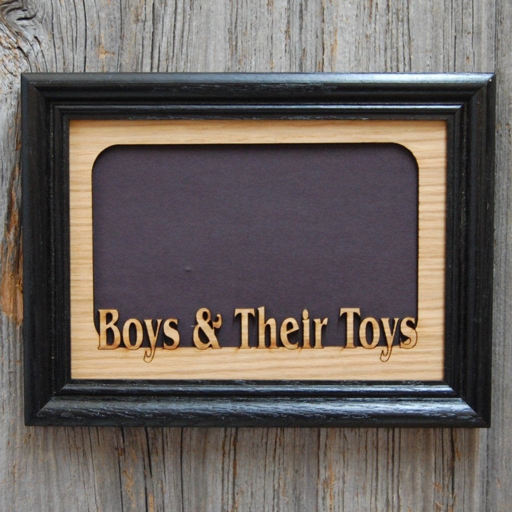 Boys & Their Toys Picture Frame - 5x7 Frame Hold 4x6 Photo