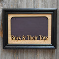 Boys & Their Toys Picture Frame - 5x7 Frame Hold 4x6 Photo