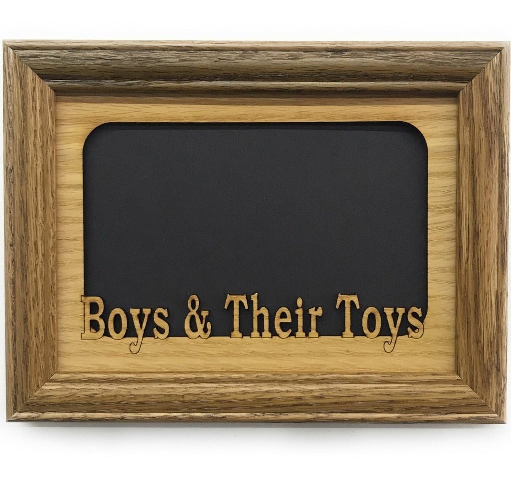 Boys & Their Toys Picture Frame - 5x7 Frame Hold 4x6 Photo