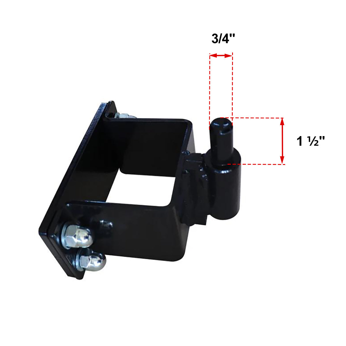 10'x4"x4" Gate Post with Brackets for Dual Swing Driveway Gates, Set of 2