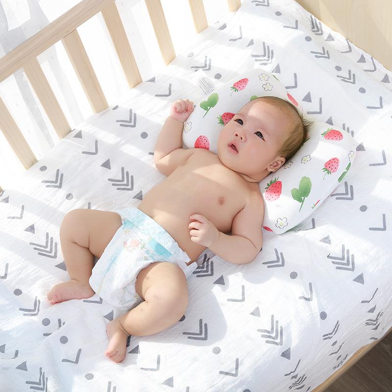 Brand New Baby Pillow Newborn Sleep Support Concave Pillow Toddler Pillow  Cushion Prevent Flat Head Backrest Cushion Anti-head Correction Bed Neck Support Pillows Baby Pillow Baby Bedding Air Mesh Organic Cotton Soft Baby Pillow