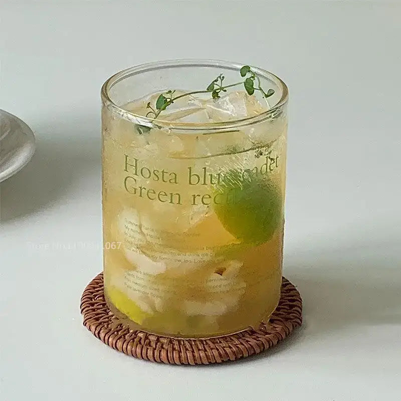 DecorBites™ Glass Coffee Mug Tea Milk Beer Tumbler Heat-resistant Drinking Cup