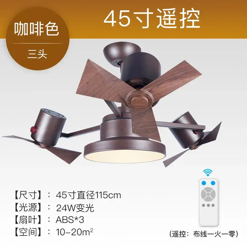 DecorBites™ Ceiling Fan with Invisible Blades for Living Room, Bedroom, and Restaurant