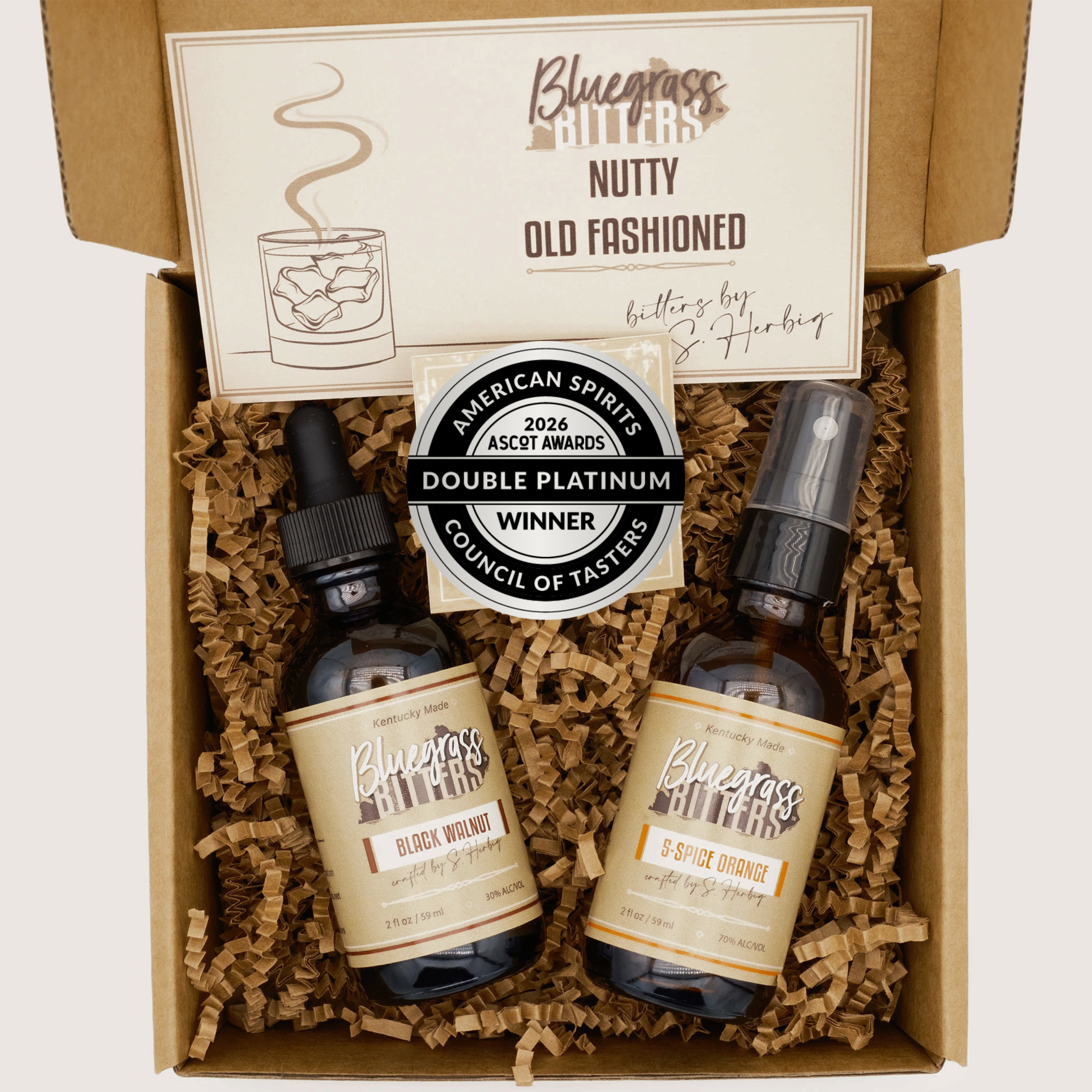 Black Walnut and 5-Spice Orange Mister Bitters Package