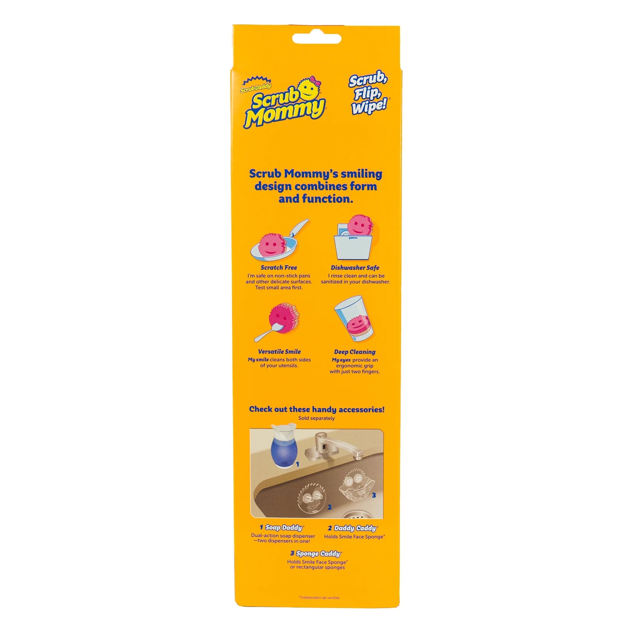 Scrub Mommy Non-Scratch Cleaning Sponges, 3 Count