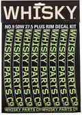 WHISKY 50w Rim Decal Kit for 2 Rims Lime Green