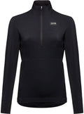 Gorewear Trail KPR Hybrid 1/2-Zip Jersey - Black Women's Large