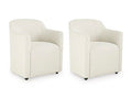 Radkin - Dining Upholstered Arm Chair (Set of 2) - Off White
