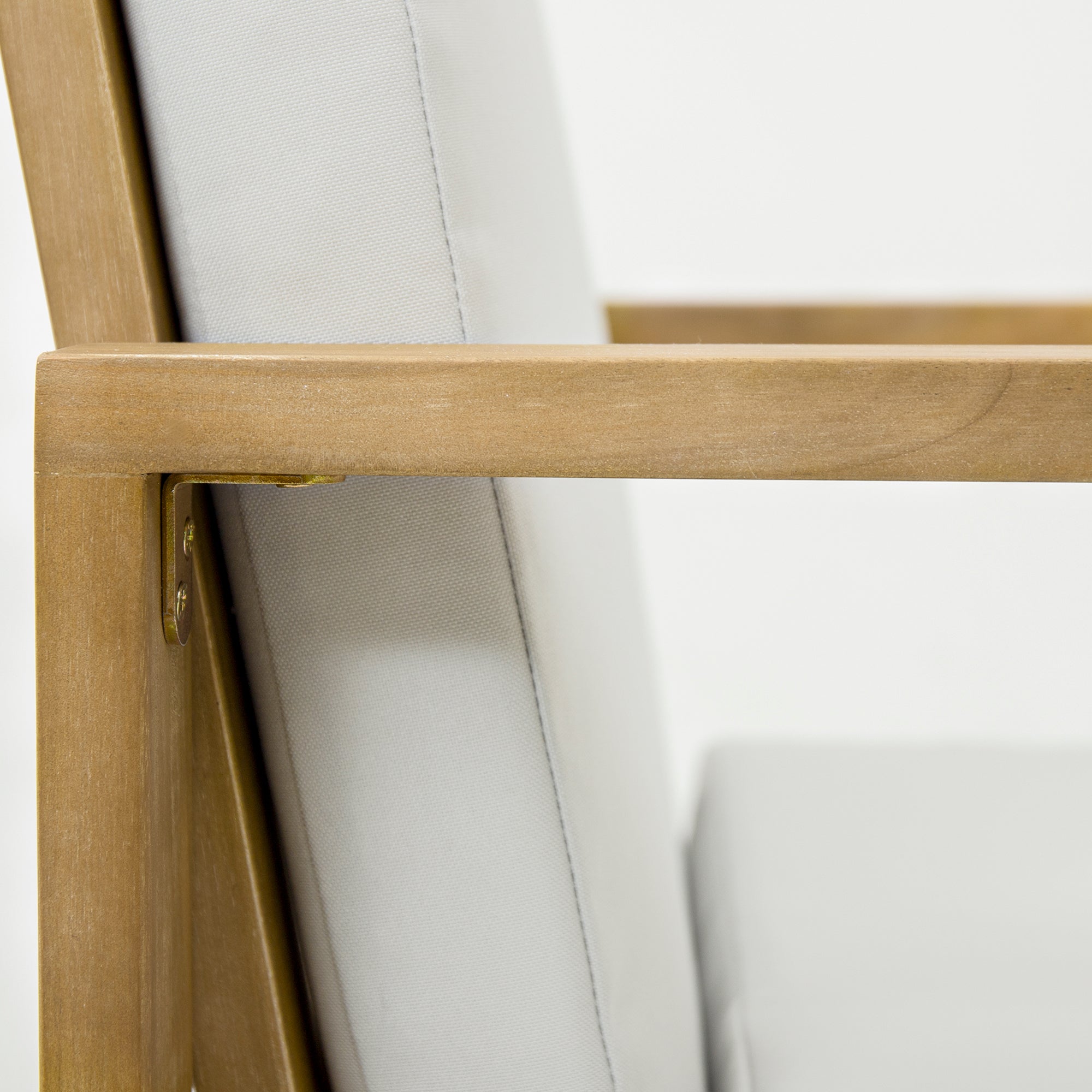 Outdoor Dining Chair Acacia Wood Set of 2