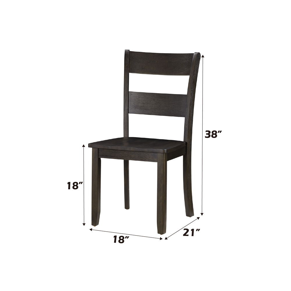 Haddie - Side Chair (Set of 2) - Distressed Walnut