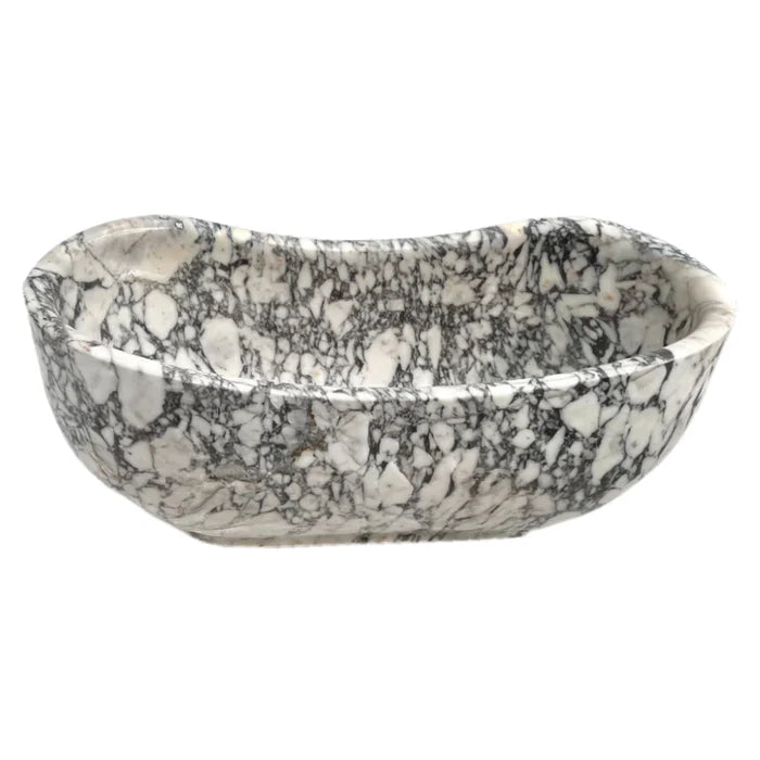 Calacatta Viola Marble Bathtub - Hand Carved Soaking 34x70x26