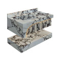 Calacatta Viola Marble Wall-Mount Bathroom Sinks Hidden Drain
