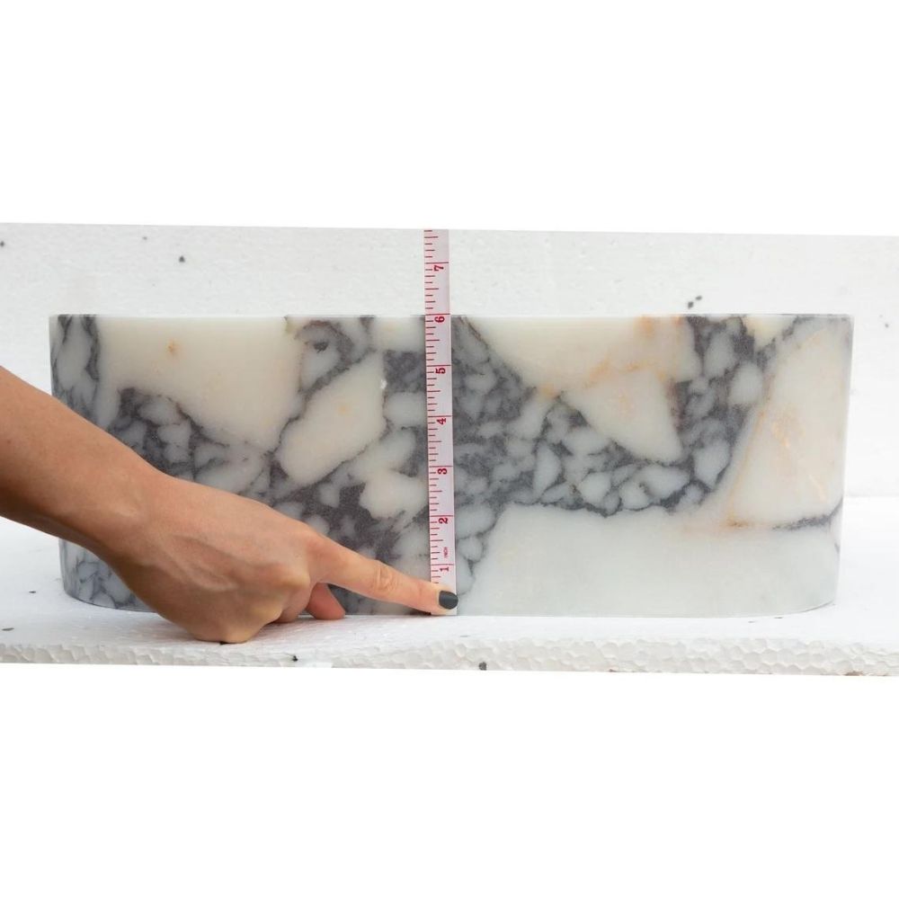 Calacatta Viola Marble Natural Stone Rectangular Sink 12x18x6