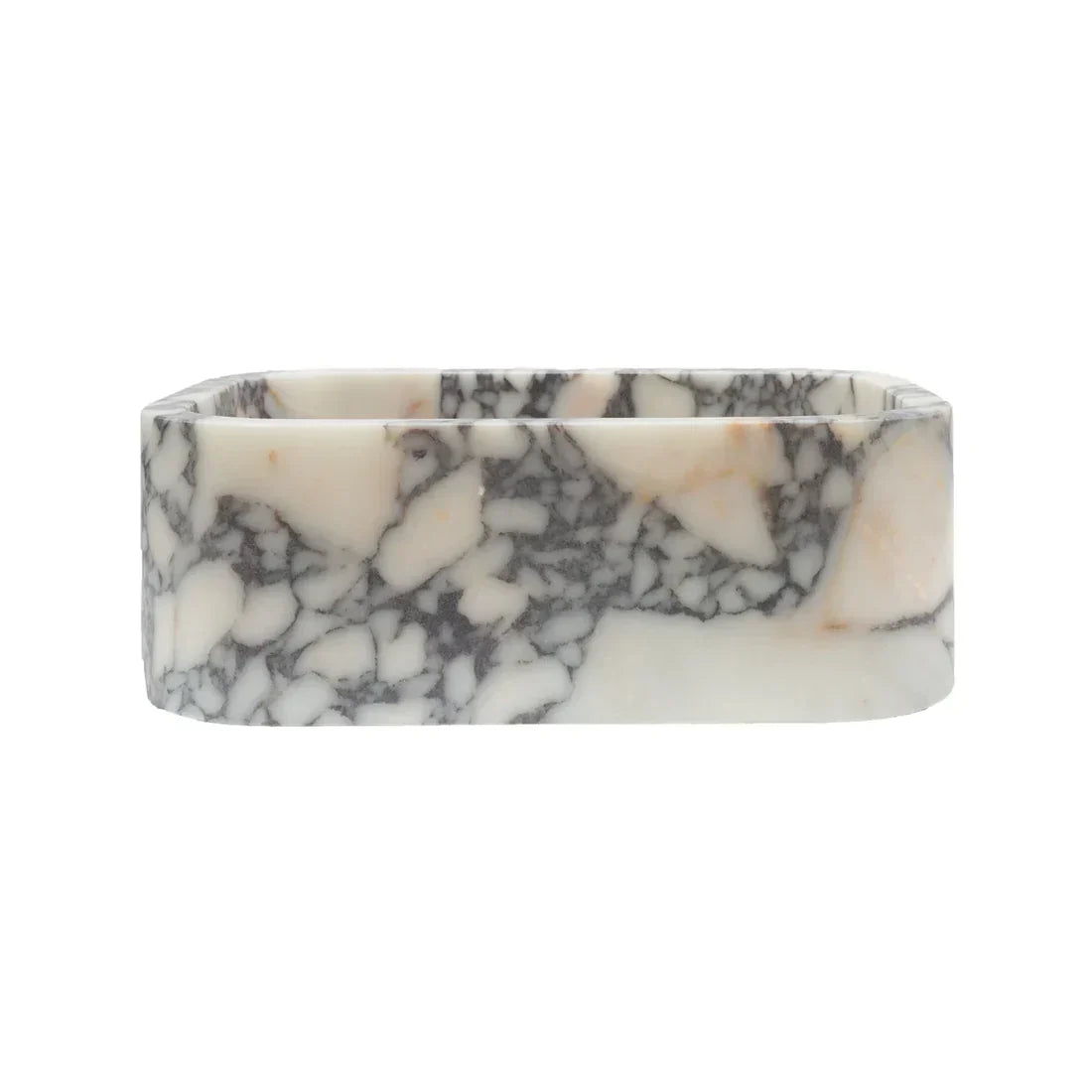 Calacatta Viola Marble Rectangular Wall-Mount Bathroom Sink 18x12
