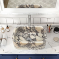 Calacatta Viola Marble Natural Stone Rectangular Sink 12x18x6