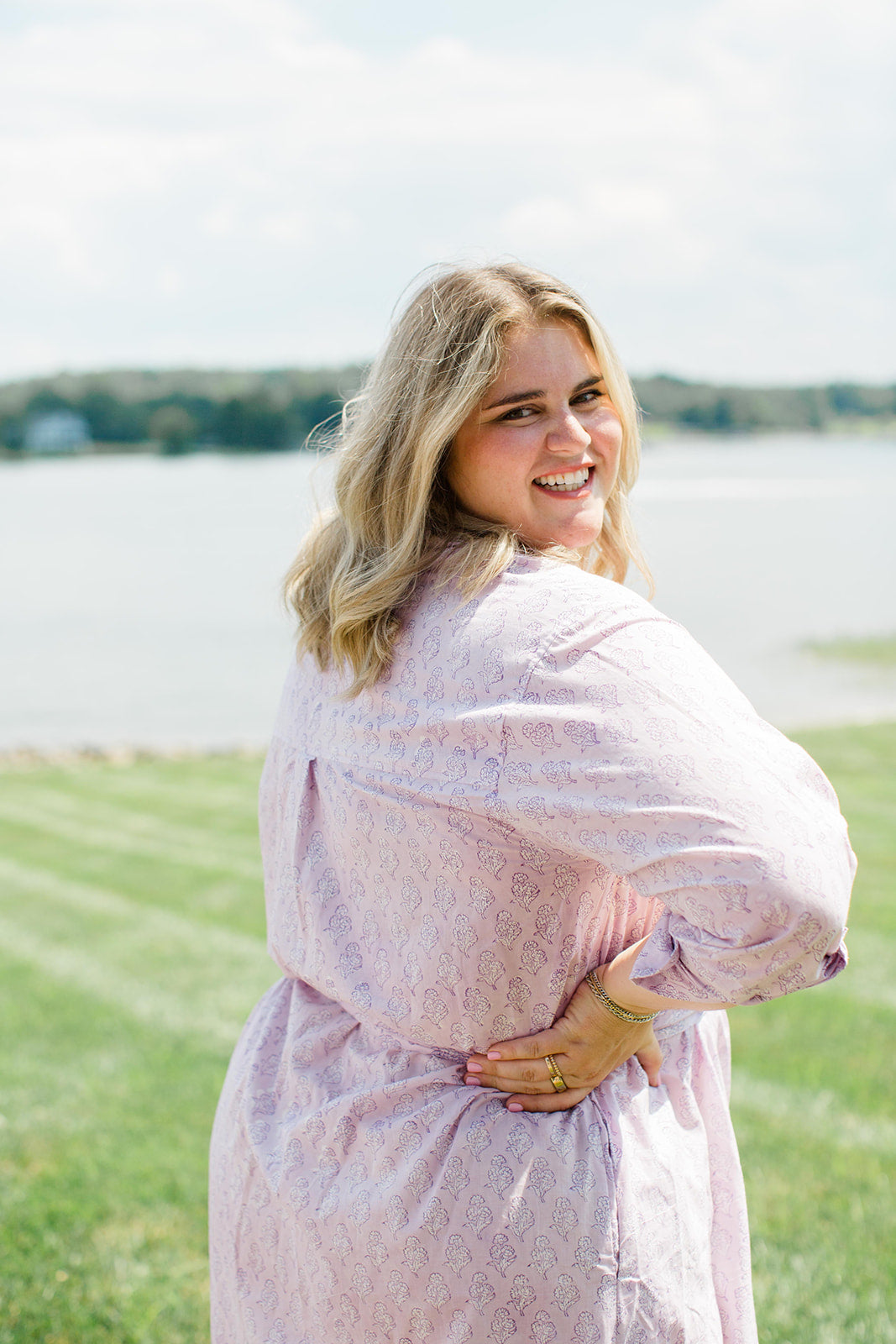 The Christine Shirt Dress in Lavender Taffy - Final Sale