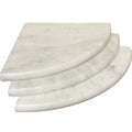 Carrara White Marble 9 Inch Shower Corner Shelf Semi Polished