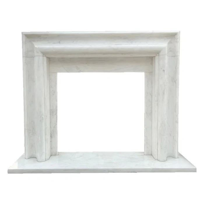Carrara White Marble Hand-carved Fireplace - Polished 14x67x69