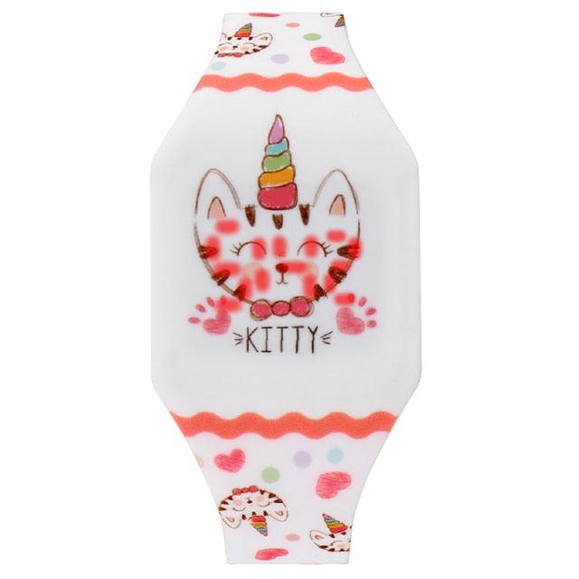 Cartoon Digital Watch Dolphin Mermaid Unicorn Dinosaur Kitty Christmas 3D Digital Sport Watch With 10 Color Lights And Alarm Band Digital Wrist Watch Gifts For Boys Girls Child Wristwatch
