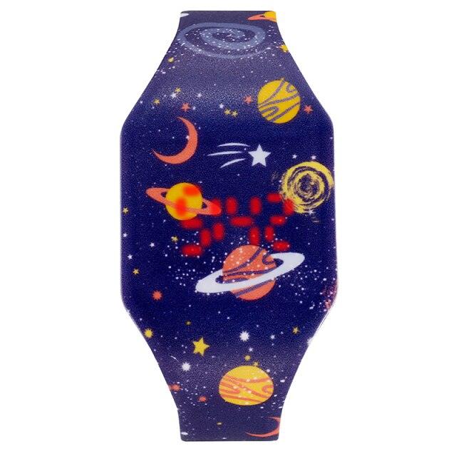 Cartoon Digital Watch Dolphin Mermaid Unicorn Dinosaur Kitty Christmas 3D Digital Sport Watch With 10 Color Lights And Alarm Band Digital Wrist Watch Gifts For Boys Girls Child Wristwatch