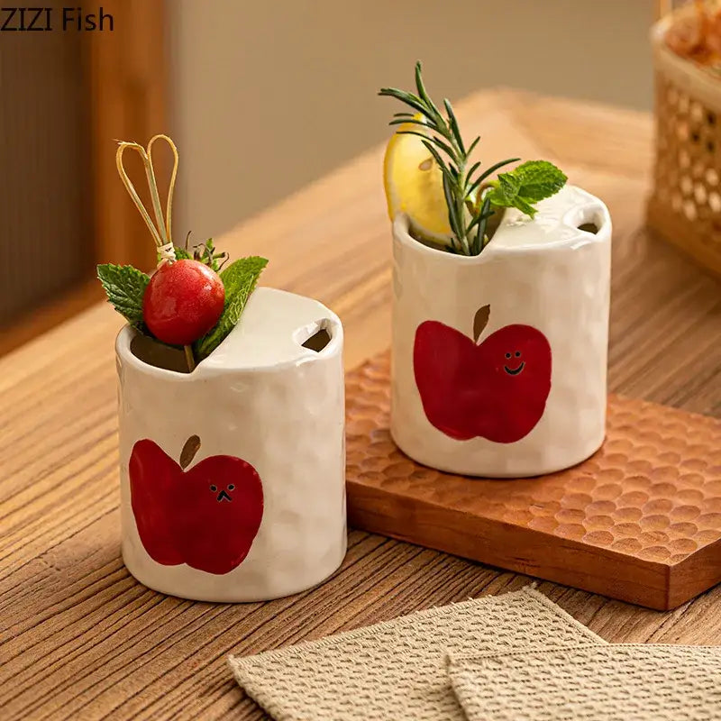 DecorBites™ Cartoon Pattern Porcelain Cup - Creative Coffee Mug for Dining Table