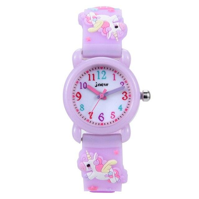 Cartoon Unicorn Childrens Electronic Watch 3D Waterproof Colorful Pony Sports Student Wristwatch Kids Time Teacher Watches 3D Cute Silicone Children Toddler Wrist Watches For Ages 3-10 Boys Girls