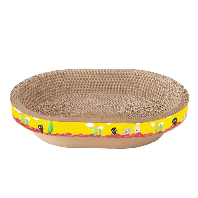 DecorBites™ Cat Scratch Lounge Bed & Training Toy - Cat Scratcher Board for Sharpening Nails