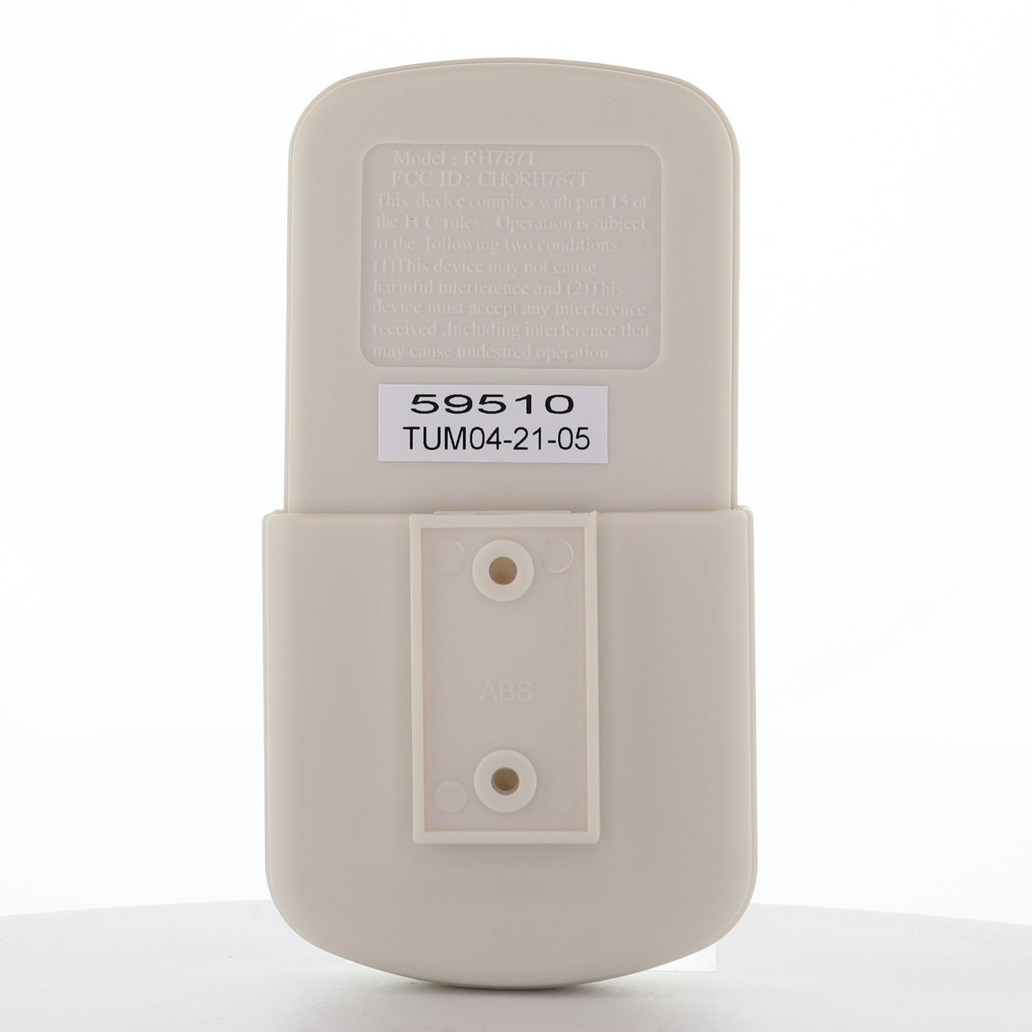 Substitute for Hunter / Casablanca RH787T / CHQRH787T DC Ceiling Fan Remote Control - G105501000 [RR787T]