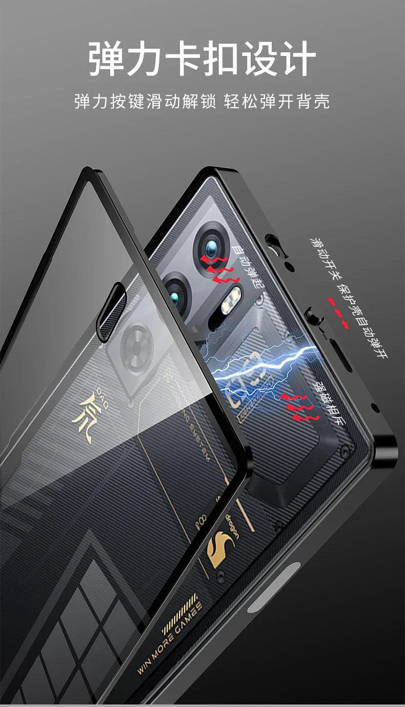 RedMagic Transparent Acrylic Case for 9S Pro - Sleek Metal Frame & Ultimate Protection
