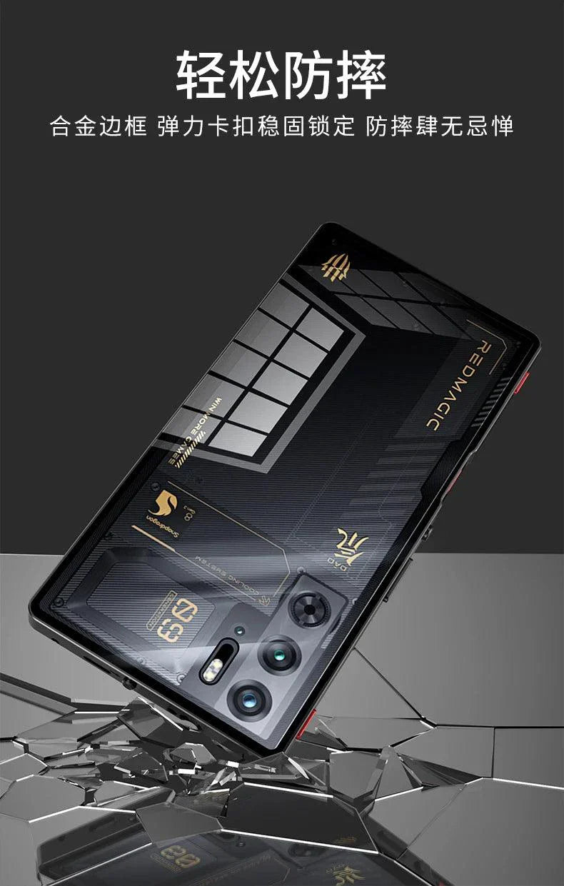 RedMagic Transparent Acrylic Case for 9S Pro - Sleek Metal Frame & Ultimate Protection