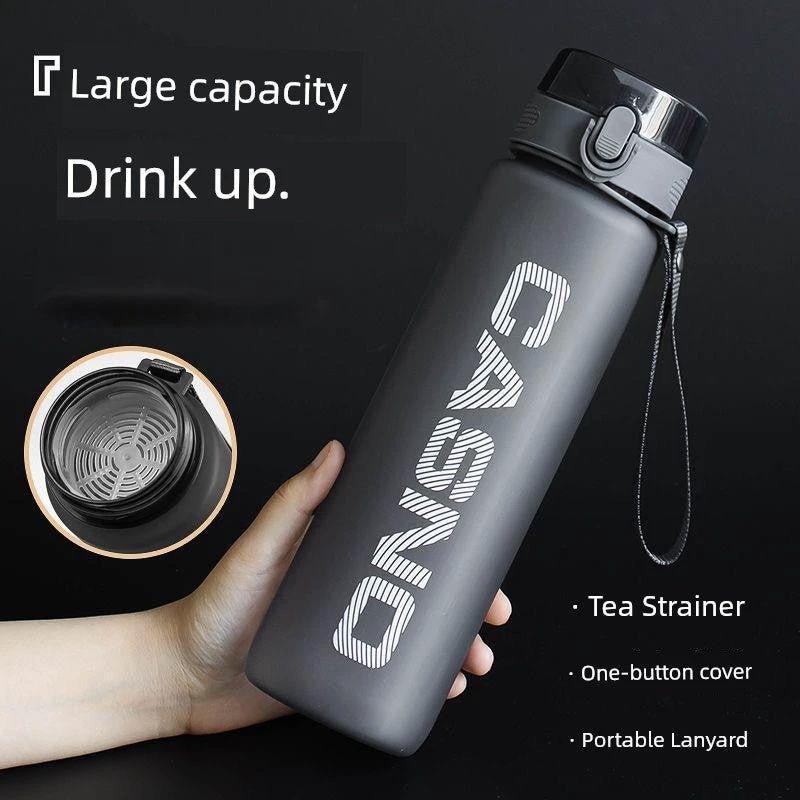 Casino Frosted Sports Water Bottle Plastic Portable Bottle With Lid For Men And Women