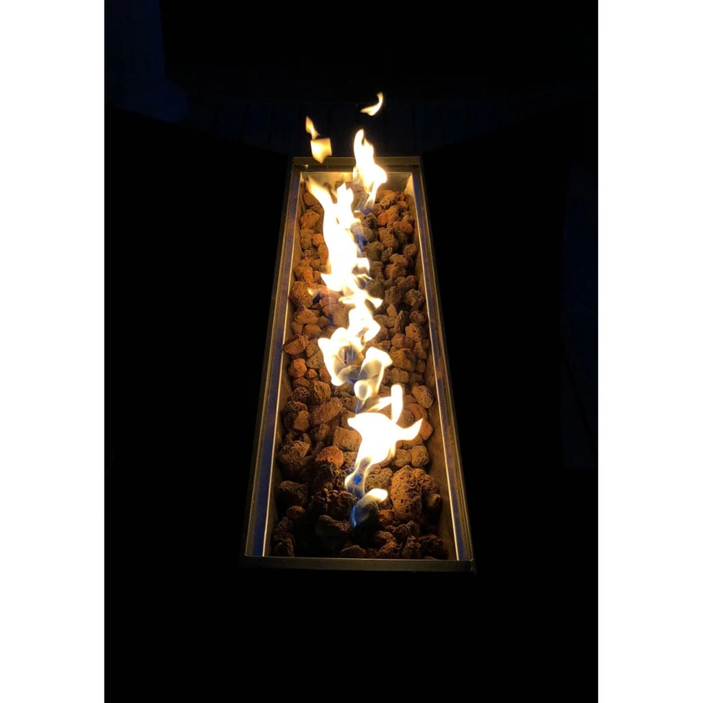 Propane / Gas Outdoor Fire Pit Table With Lid Durable Construction - Black